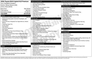 2026 Toyota RAV4 XLE Premium