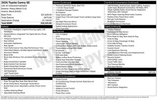 2026 Toyota Camry SE