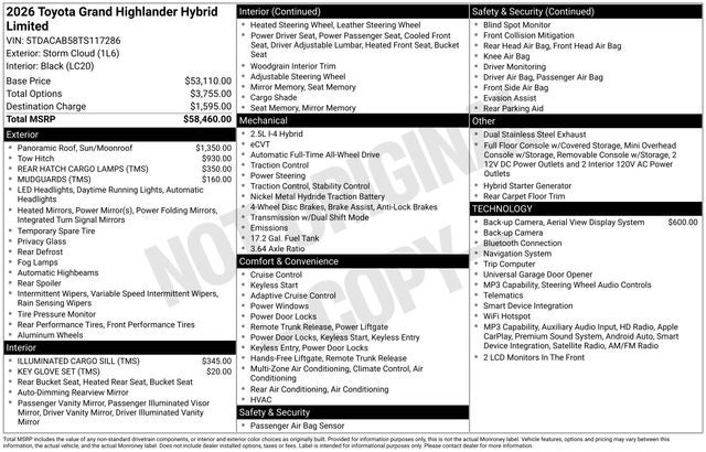 2026 Toyota Grand Highlander Hybrid Limited