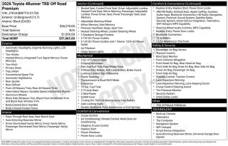 2026 Toyota 4Runner TRD Off-Road Premium