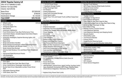 2024 Toyota Camry LE