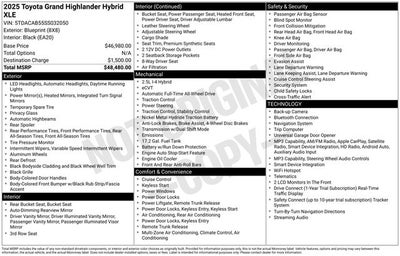 2025 Toyota Grand Highlander Hybrid XLE