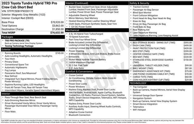 2023 Toyota Tundra Hybrid TRD Pro