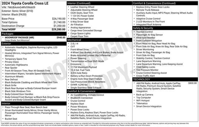 2024 Toyota Corolla Cross LE