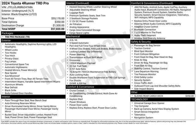 2024 Toyota 4Runner TRD Pro