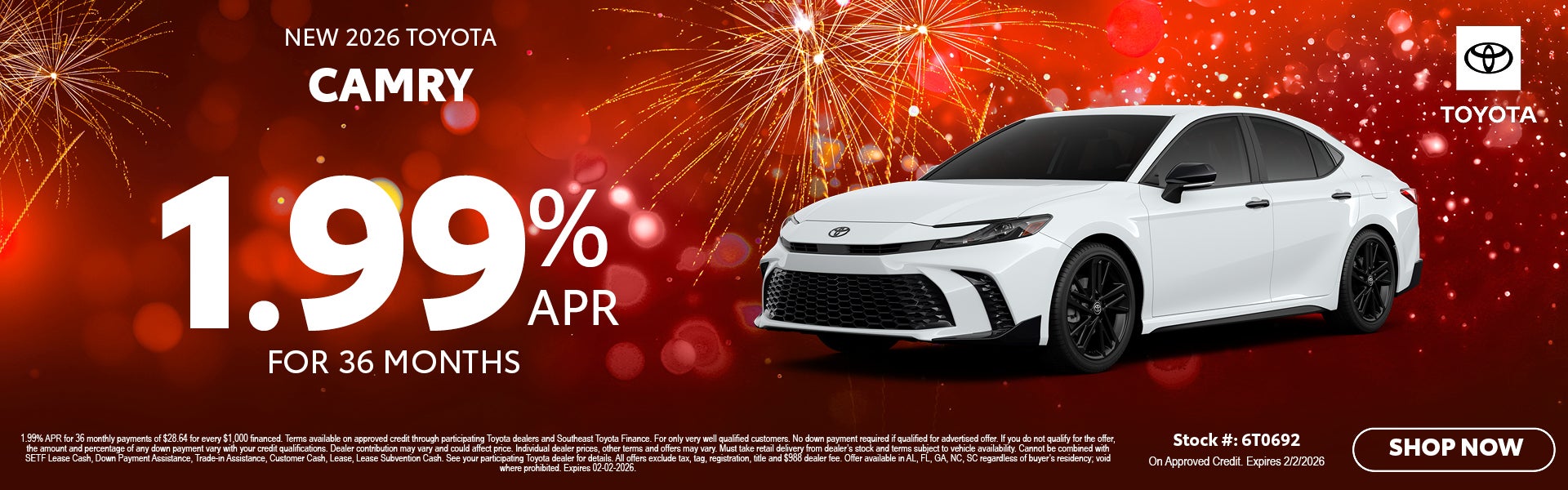 January | New 2026 Toyota Camry