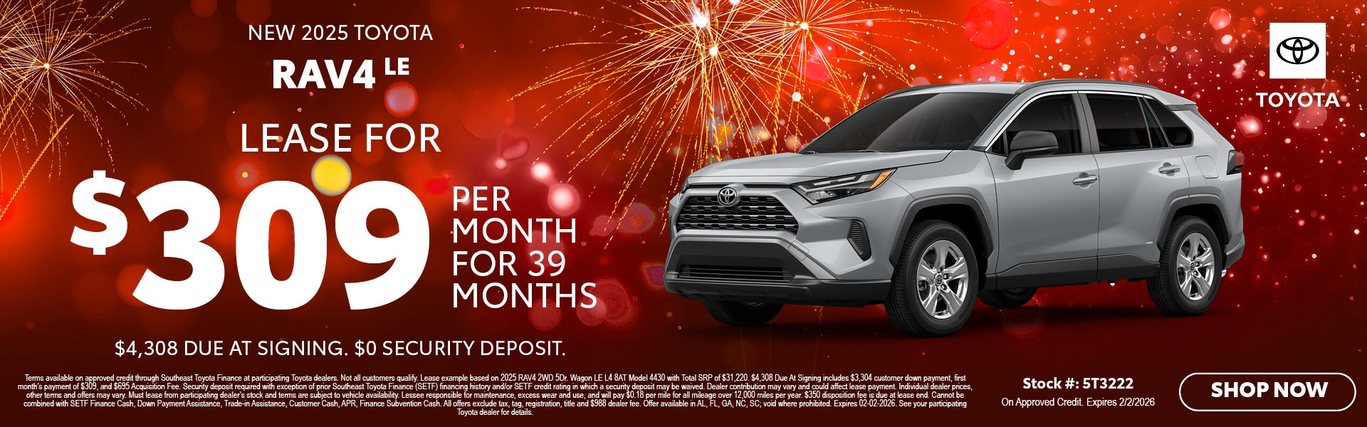 January | New 2025 Toyota RAV4