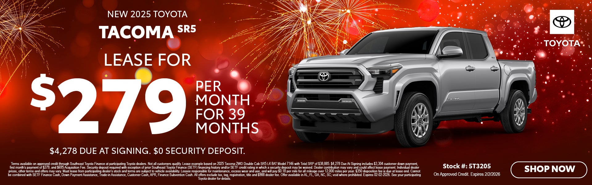 January | New 2025 Toyota Tacoma