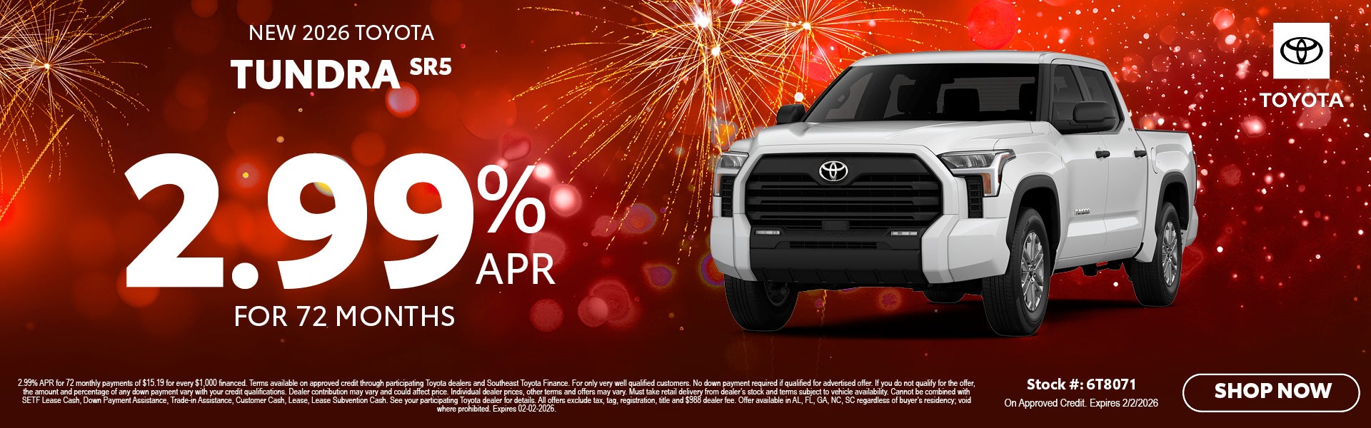 January | New 2026 Toyota Tundra